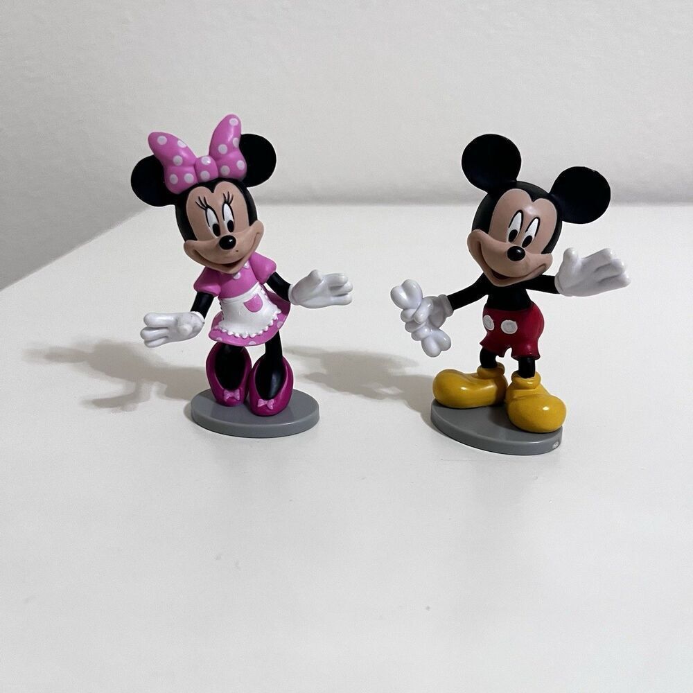 Disney Minnie Mouse and Mickey Mouse 3" PVC Figures